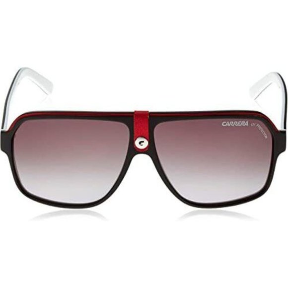 Carrera 33 sunglasses Men Rectangular Black, Red & White - Picture 2 of 4